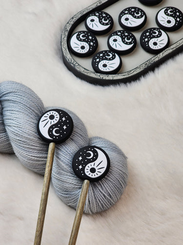 Yin Yang Sun and Moon Stitch Stoppers