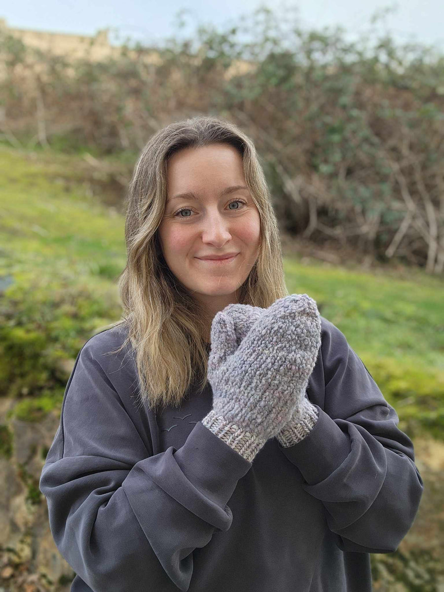 【NKNIT】KNIT mittens /グレー/ニットミトン KNIT mittens – NKNIT