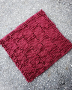 Exposed Brick Dishcloth - Knitting Pattern