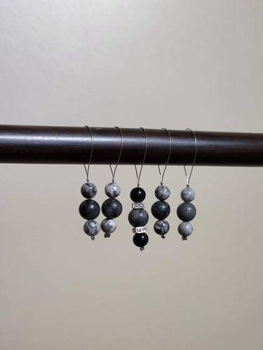 For Erin - Beaded Stitch Markers - Pack of 5