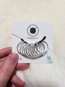 Large Simple Ring Stitch Markers - Pack of 10